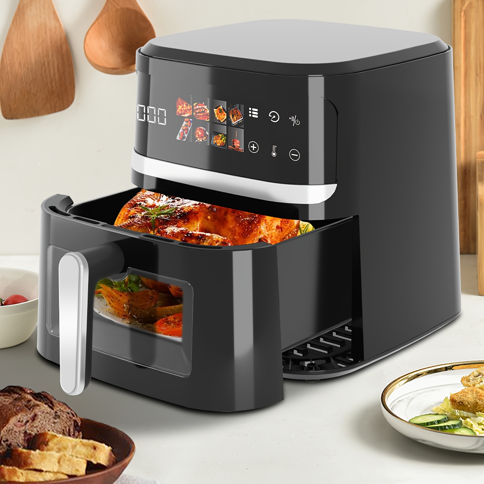 

8.5 Quart Air Fryer, Electric Oven With Programs, Large Capacity Multifunctional Electric Fryer, Household Electronic Multifunctional Air Fryers, Kitchen Appliance