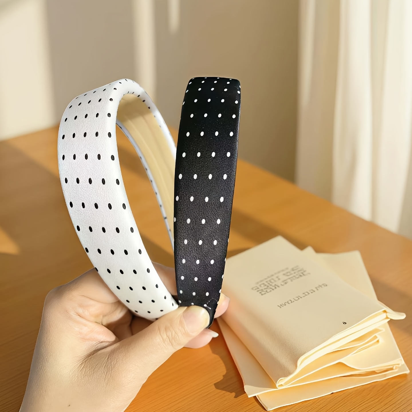 TEMU 2pcs Serre-tête Français à pour Femmes, Tempérament Haut, Crâne, Tête en Mousse, Pince à Cheveux, Mode, Polyvalents, Accessoires de Cheveux