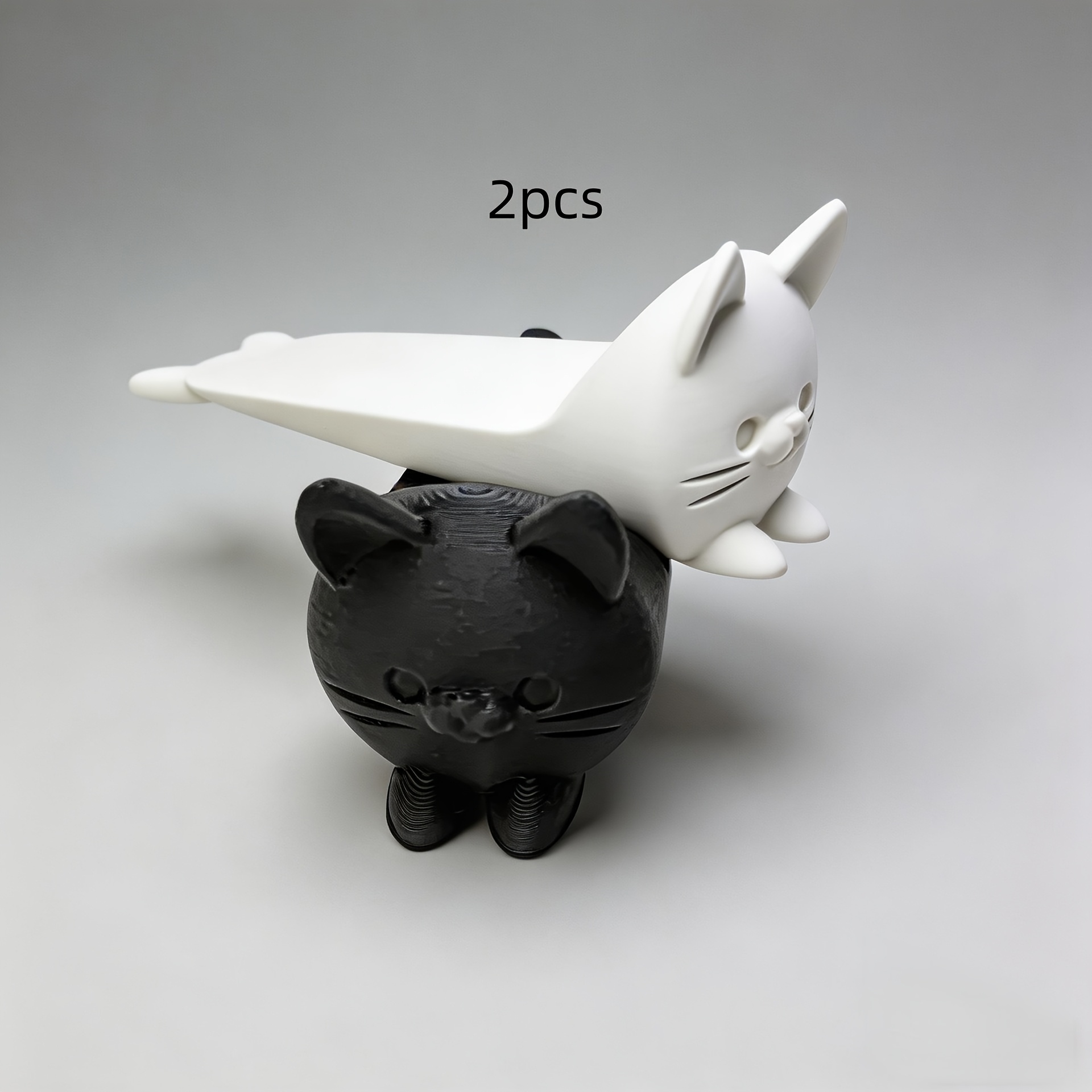 TEMU 【商品名】可愛い猫のドアー、創造的な形状の挟み込み防止ドアホルダー、プラスチック製のド、ペット愛好家へのレーションギフト。注意：硬質プラスチック素材、木製フロアでの使用にはご注意ください。