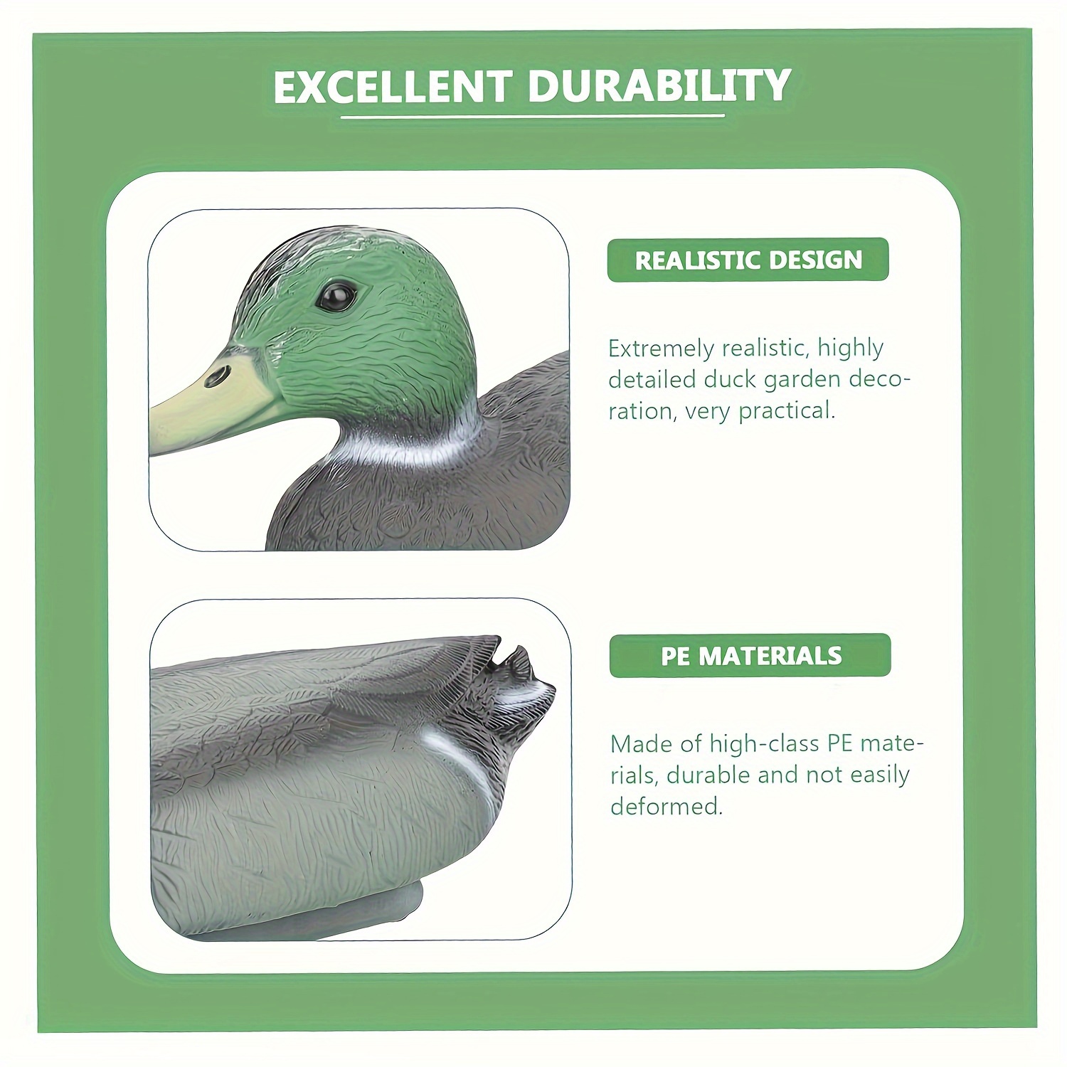Realistic Plastic Duck Hunting Decoy Garden Decor Ducks - Temu Canada