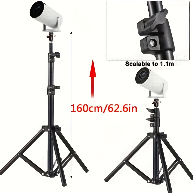 E-shop Ideal für das Home Office! Projektorminikamera Stativ, faltbar, 55 cm Länge, tragbare und kompakte Aufbewahrung, verlängerbar auf 160 cm,