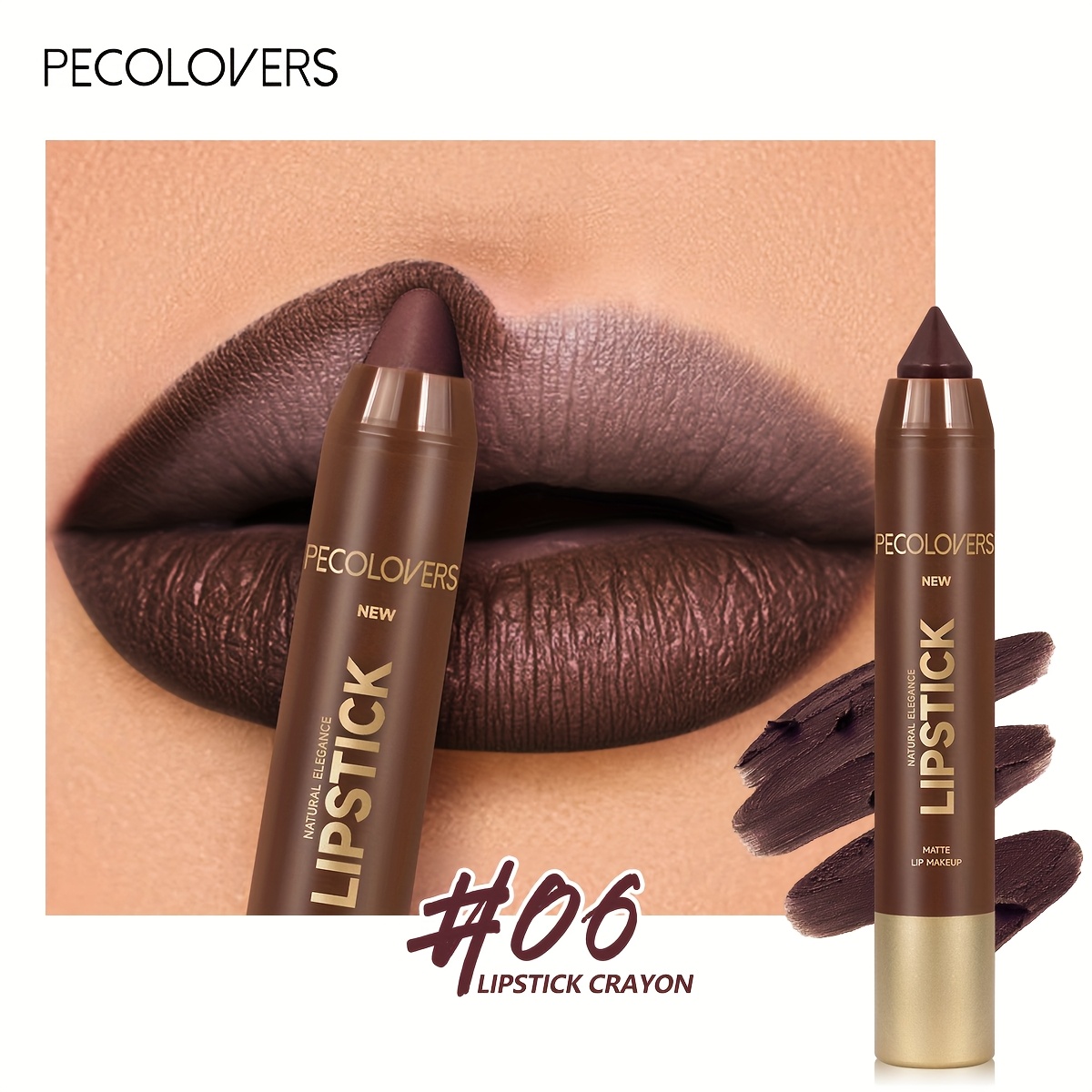 Nude Brown Lip Liner Pen Matte Lip Liner Waterproof Lipstick Pencil Lip Contouring Pen Cosmetic