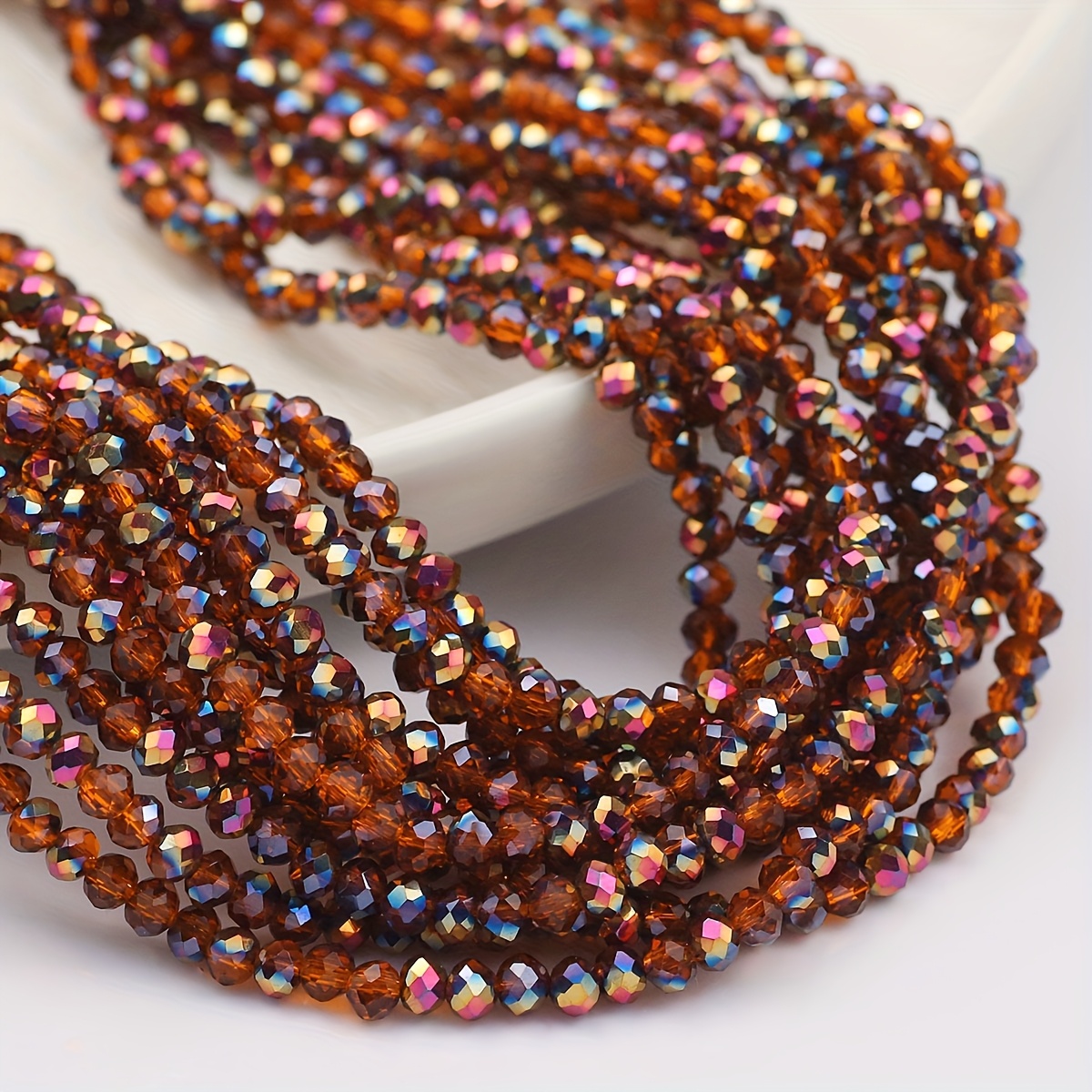 TEMU Marrone da 4mm Adatte per Braccialetti Intrecciati Fai-da-te, Collane, Orecchini, Accessori per Capelli/Gioiellerie/Decorazioni Scarpe/Accesorii