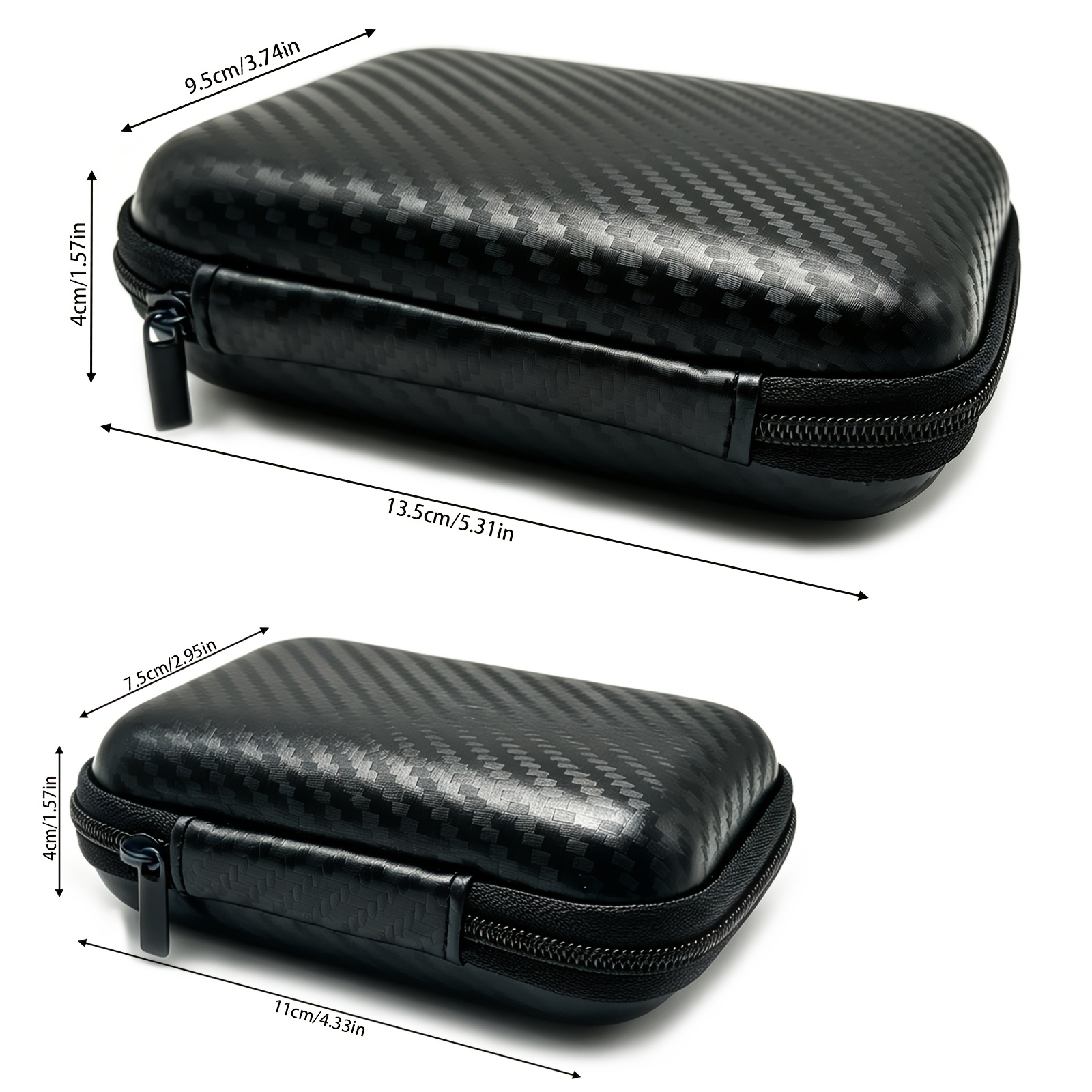 TEMU 2pcs Multifunctional Eva Storage Case, Eva Hardshell Hard Carrying Case Bag, Multi-combination Multipurpose Eva Zipper Bag Container, Outdoor