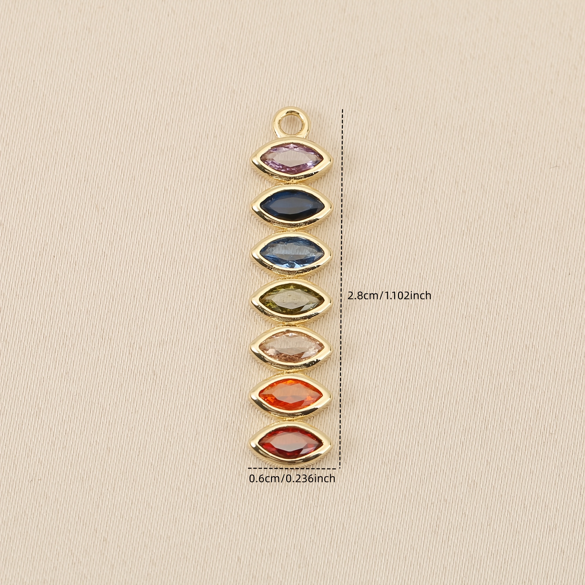 Copper-Made Bohemian Geometric Long Strip Pendant for DIY