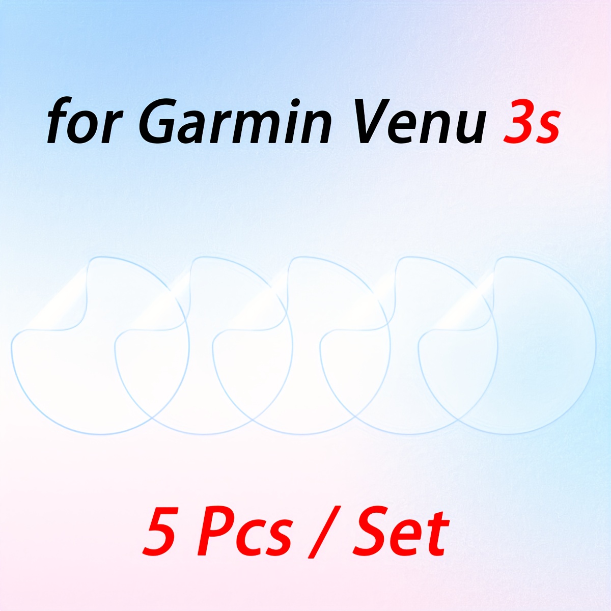 TEMU 5pcs Soft Film For Garmin 3 3s Protective Anti-scratch Screen Protector