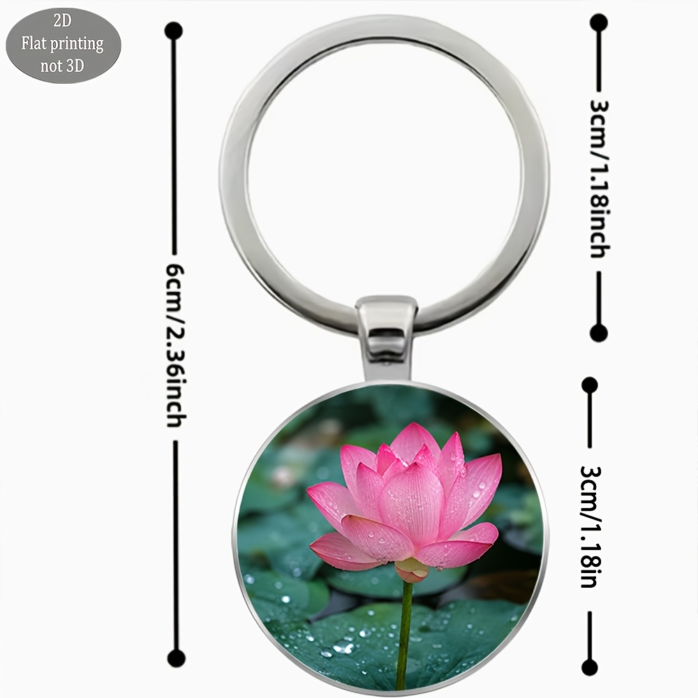 Exquisite Pink Dewdrop Keychain, 3pcs Set