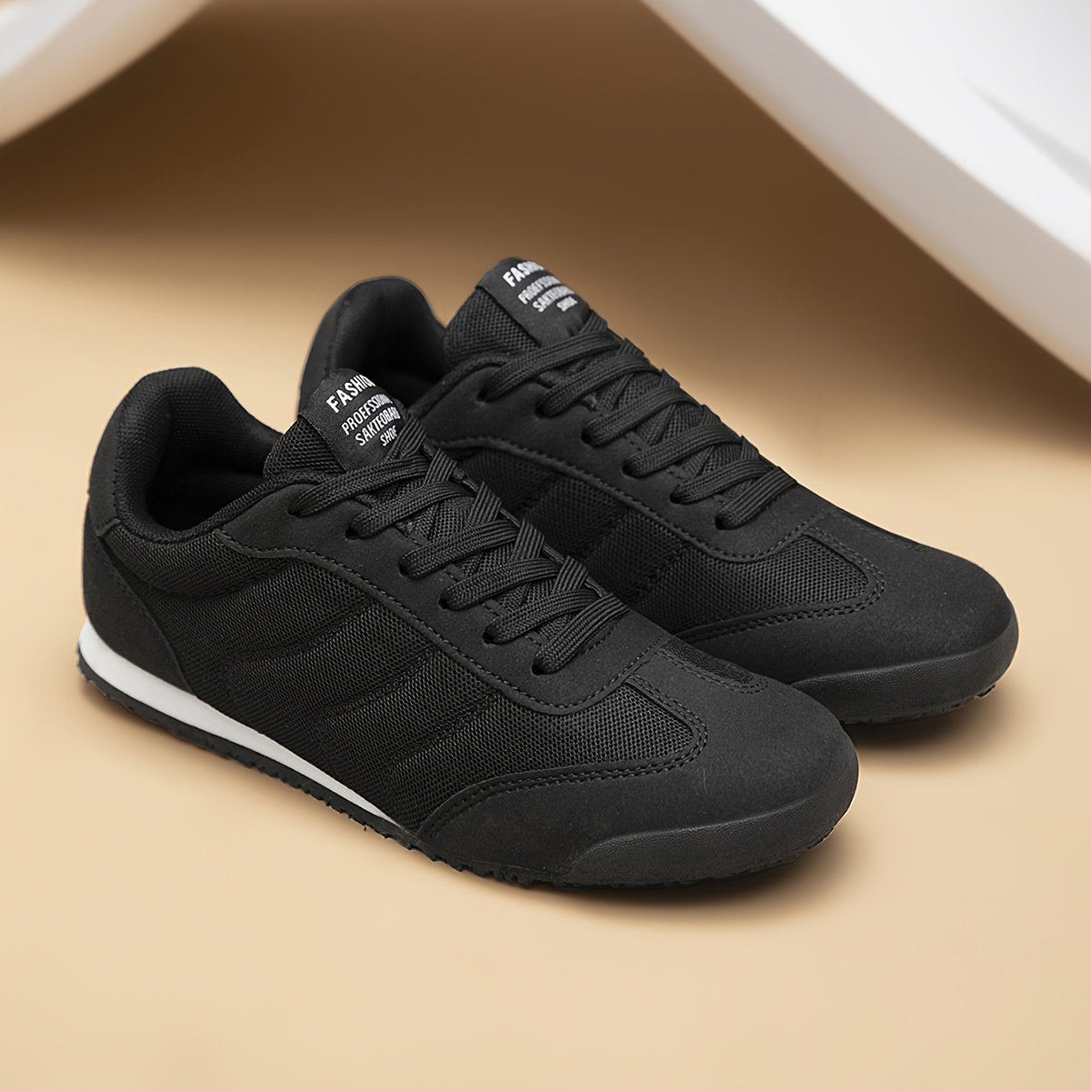 TEMU Mallaza Men' Color Low-top Trendy Retro Durable Comfortable Lace-up Fashion Versatile Casual Athletic Shoes