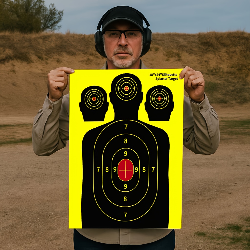 10-pack 18×24in Neon Paper - Bright Practice Targets, Visibility