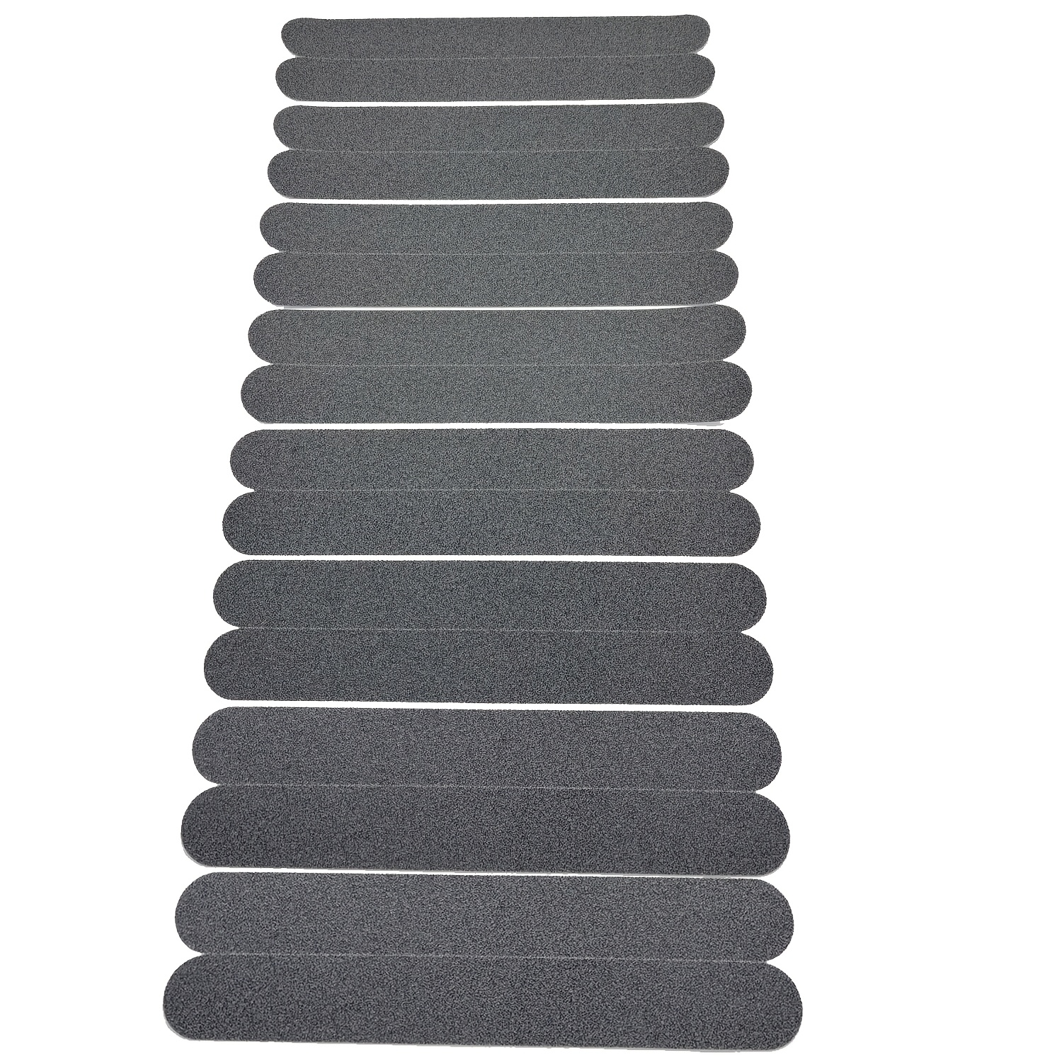 TEMU 16 pièces Ruban Antidérapant Gris, 1,57 pouce x 13 pouces, Ruban Adhésif Transparent Antidérapant pour Intérieur/Extérieur, Escaliers, Bateaux,