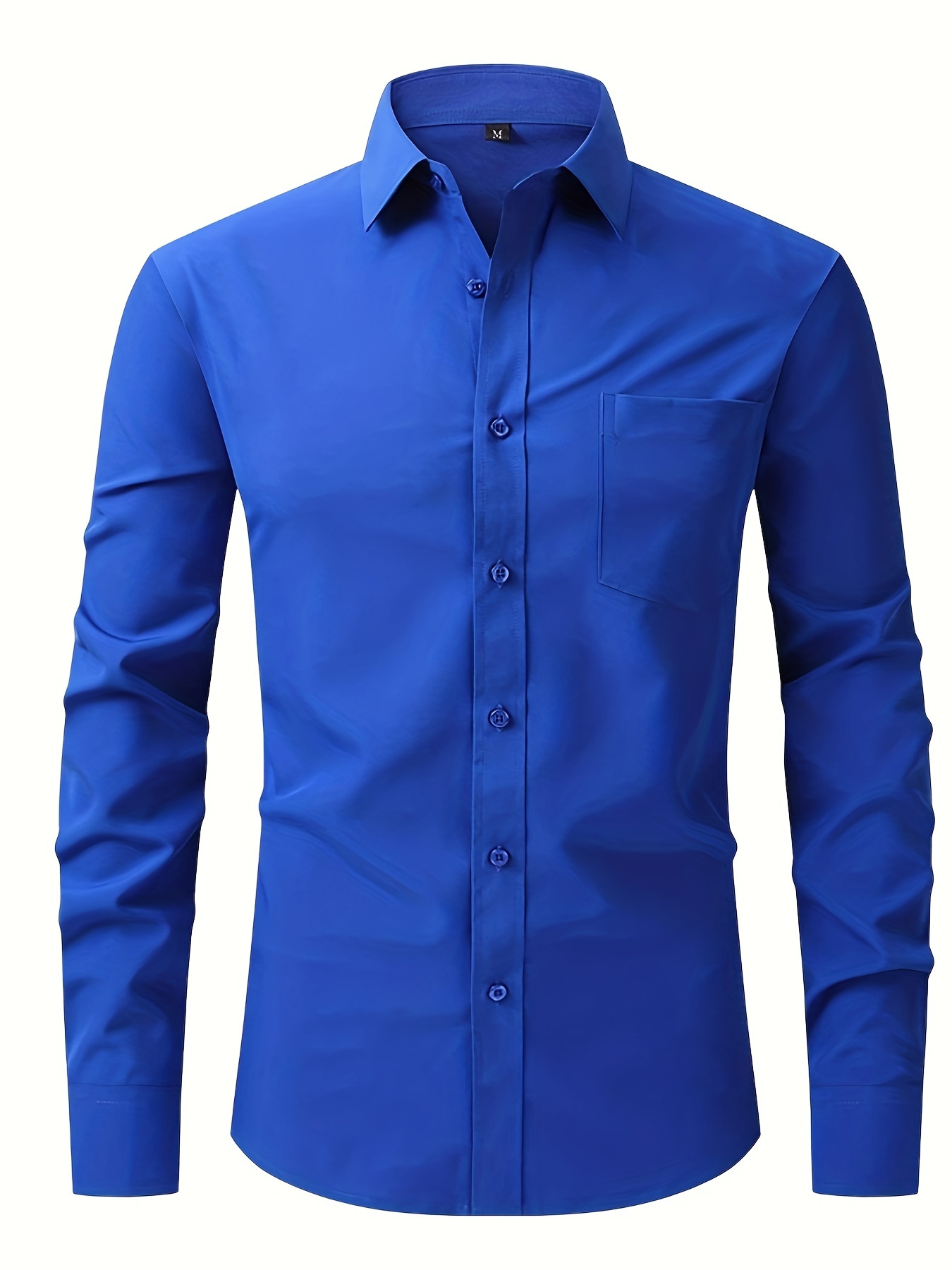 camisa vestir hombres camisa formal larga Temu