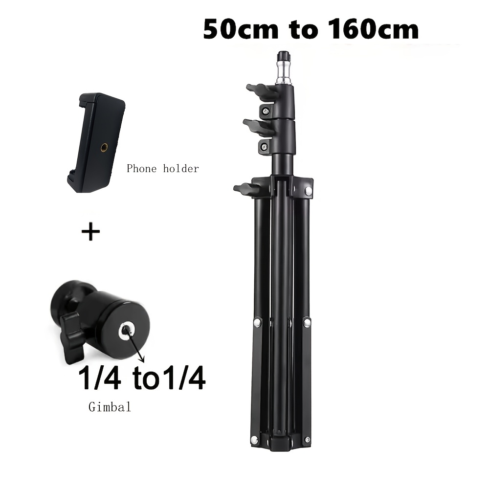 Floor Stand For Projectors, Portable Tripod Installation - A Folding Stand For Projectors, Cameras, And Webcams (19.6" To 63") - Supports Up To 3 (1.5 )