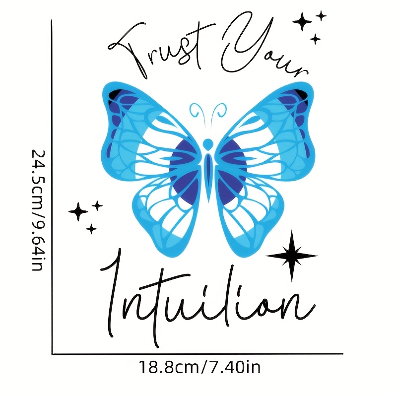 Butterflies Men'S Heat Transfer Stickers for DIY Clothing