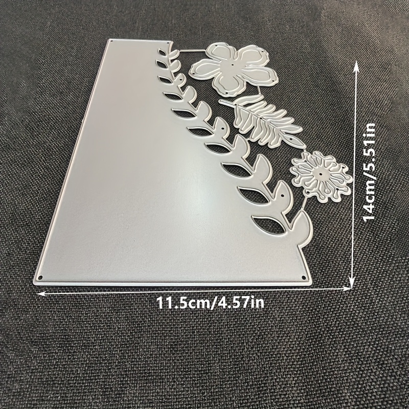 Image of 1pc Lace Metal Cutting Die, Diy Decoration Embossing Die Cut, Greeting Card Making Template, Suitable For Album Card Making, Handmade Card Tools.