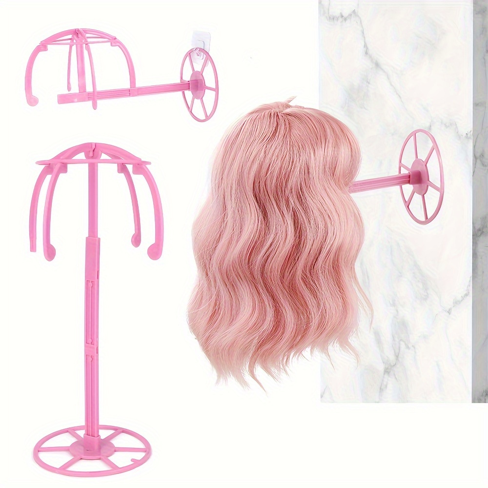 

1pc/lot Unisex-adult Wig Holder Stand, Adjustable Display, Plastic Wig Head Holder, For Multiple Wigs, With Space-saving Organizer For Wigs And Hats