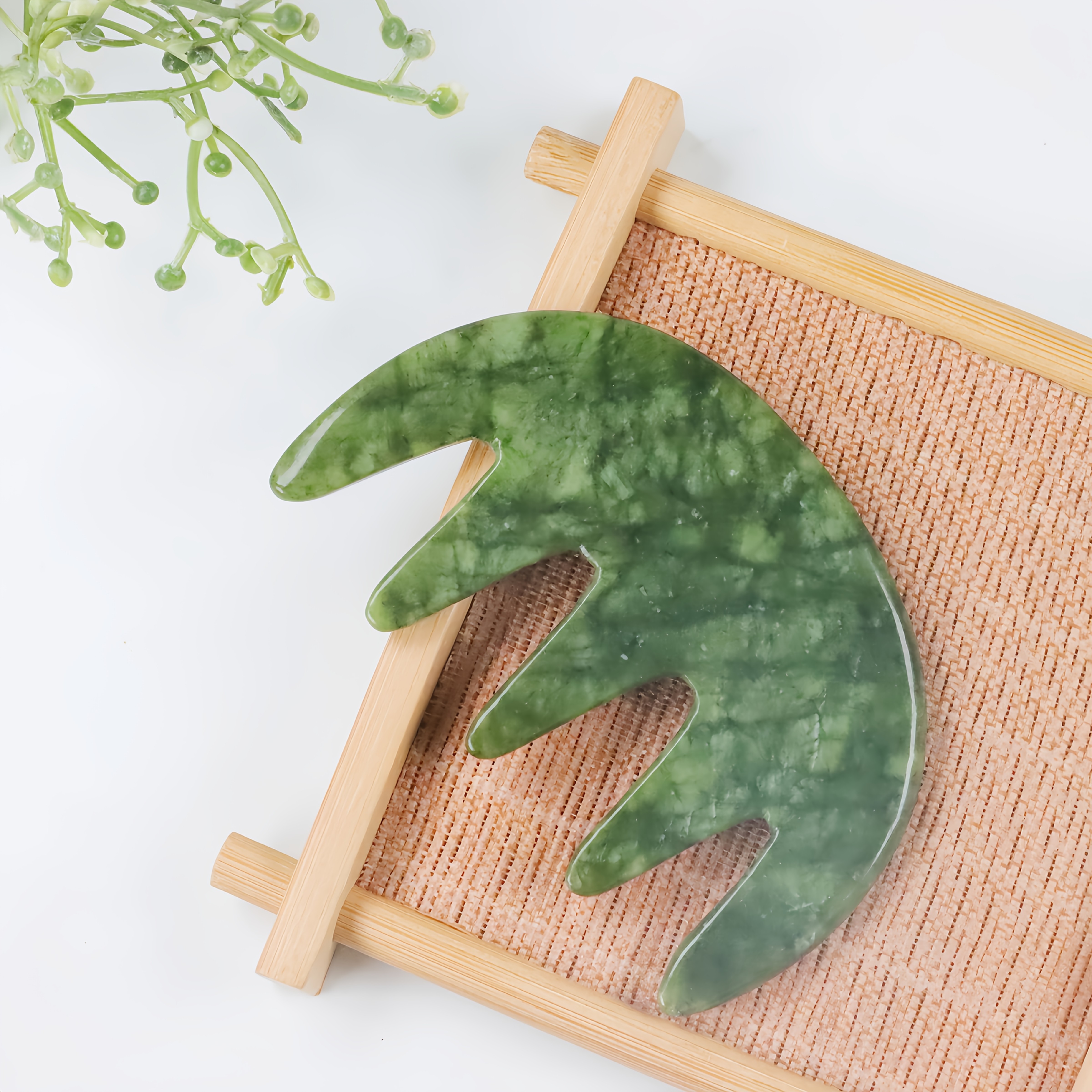 Peine de Masaje Guassa Tallado a Mano | Masajeador de Piel y Cabello Guassa y Herramienta de Afeitado Guassa | Masajeador de Cabeza Multifuncional Portátil para el Cuero Cabelludo