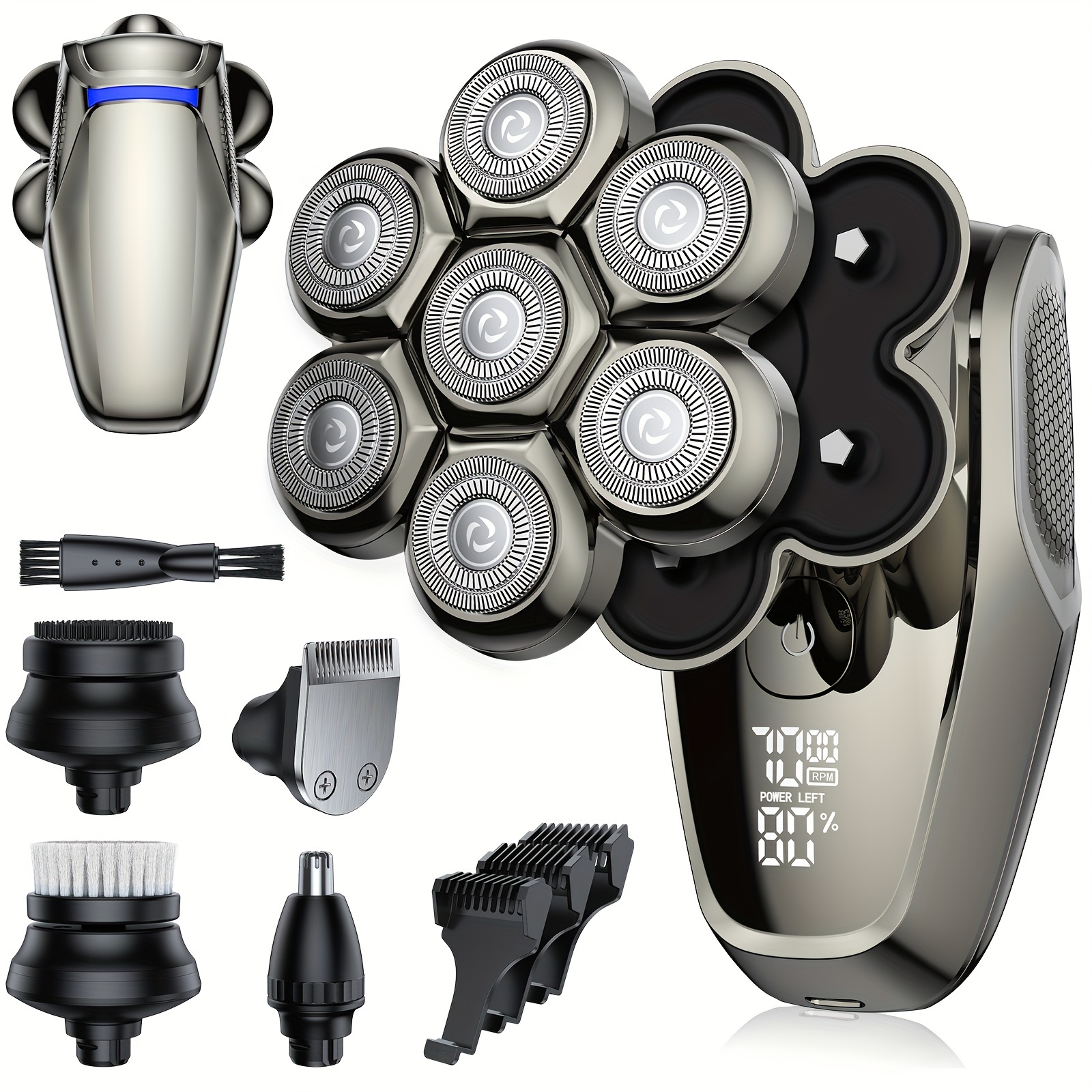 

Shavers For Men, Grooming Kit, Detachable -pinch Shavers For Men, Led Display -c Charge Shavers