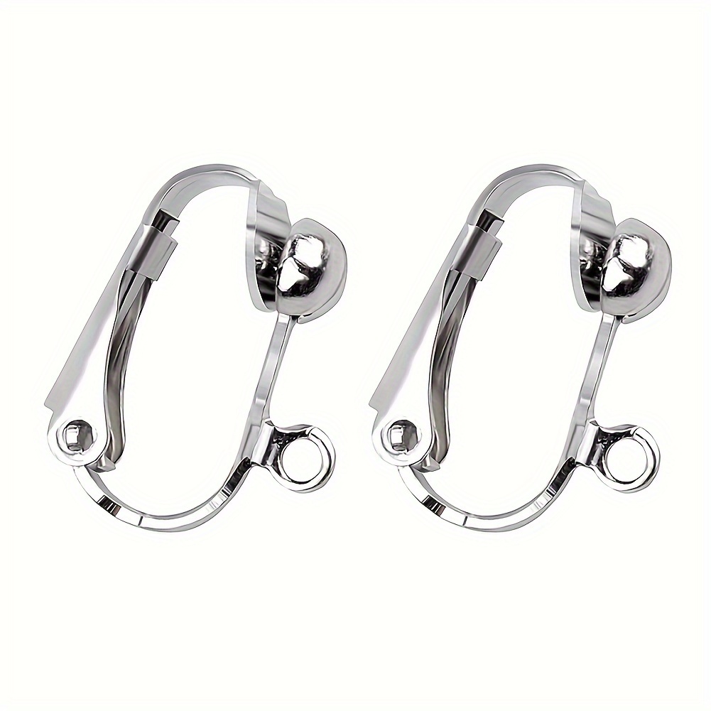 4/10pcs Clip-on Earring Hypoallergenic Earring Clip On Backs Parts Components Findings For Earring And Pierced Ears