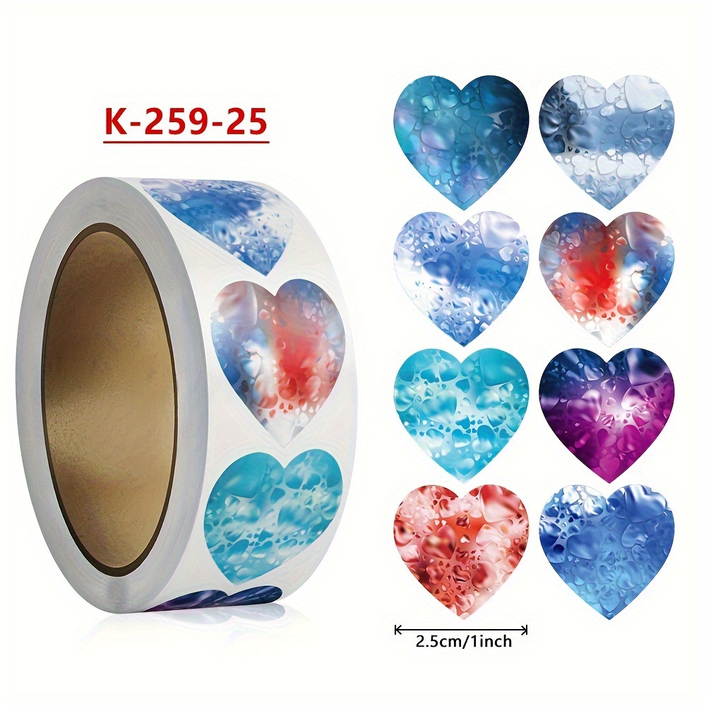 Valentines Day Heart Stickers Self adhesive Valentines Love - Temu