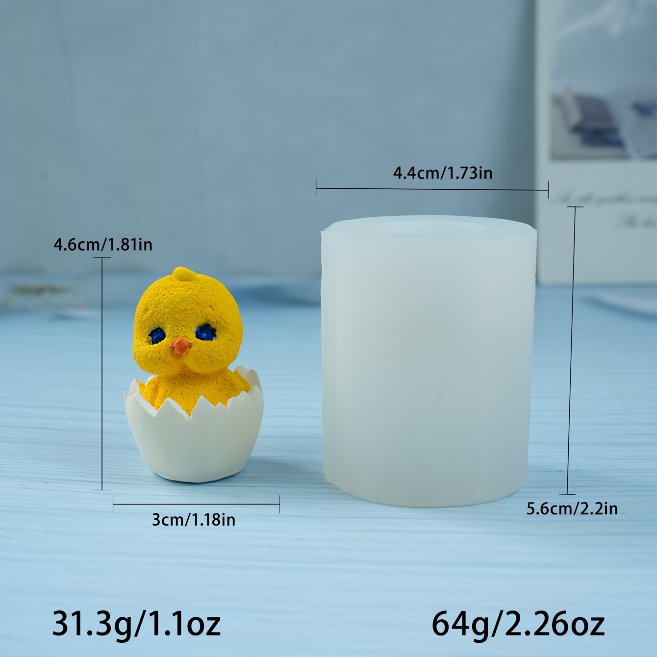 Chicks Hatching Candle Wax Hand-made Candle Mold: retailer-supplied image