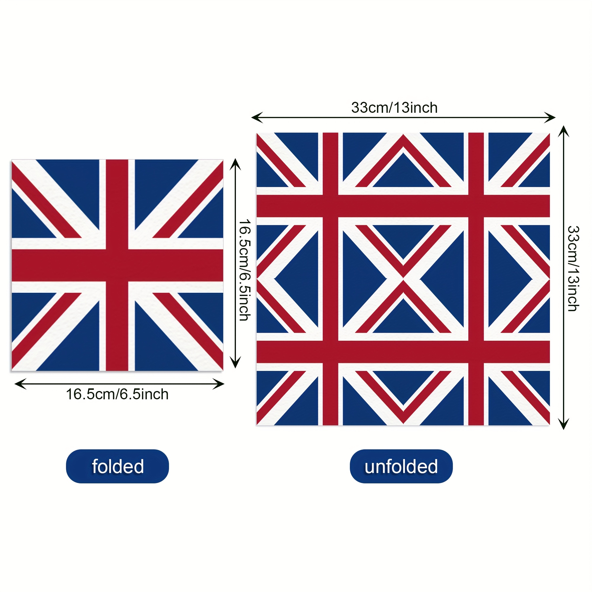 20pcs Themed Napkins With British Flag Patterns Ideal For British Theme Parties Celebration Events British Afternoon Tea Gatherings