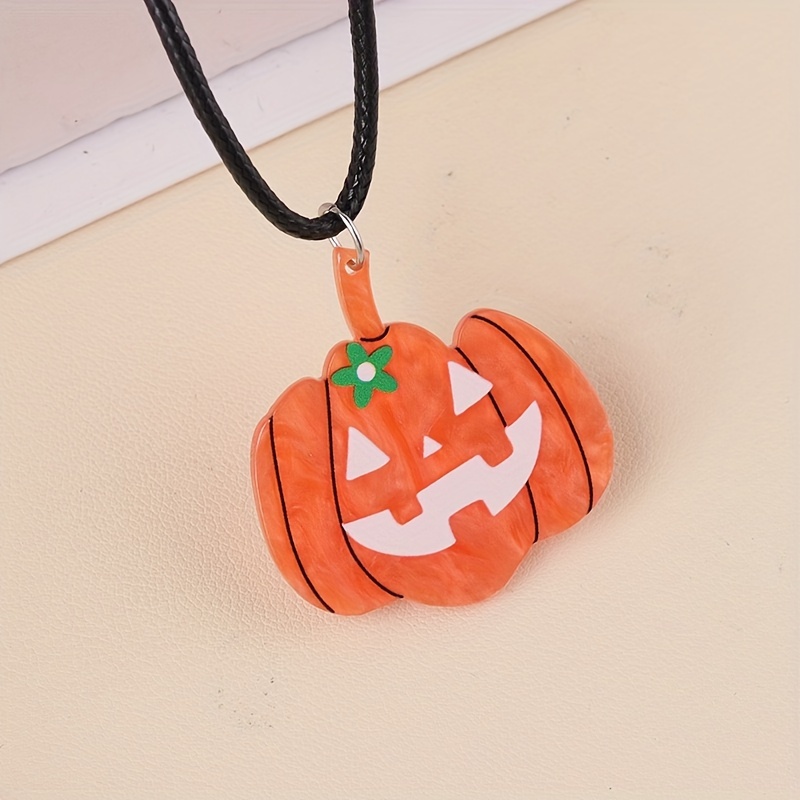 1307】レジン ハロウィン ネックレス ペンダント ハンドメイド