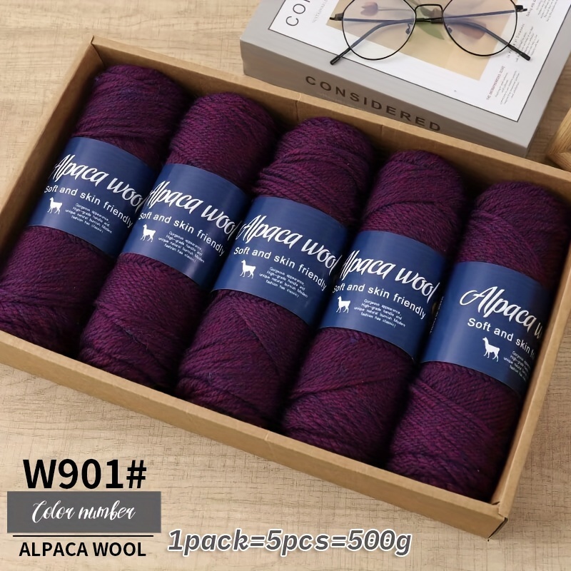 Alpaca Wool Yarn, Chunky Knitting Needles, Hand-knitted And Crocheted Yarn Balls For Making Warm And Fashionable Sweaters, Trench Coats, Jackets, Scarves, And Hats