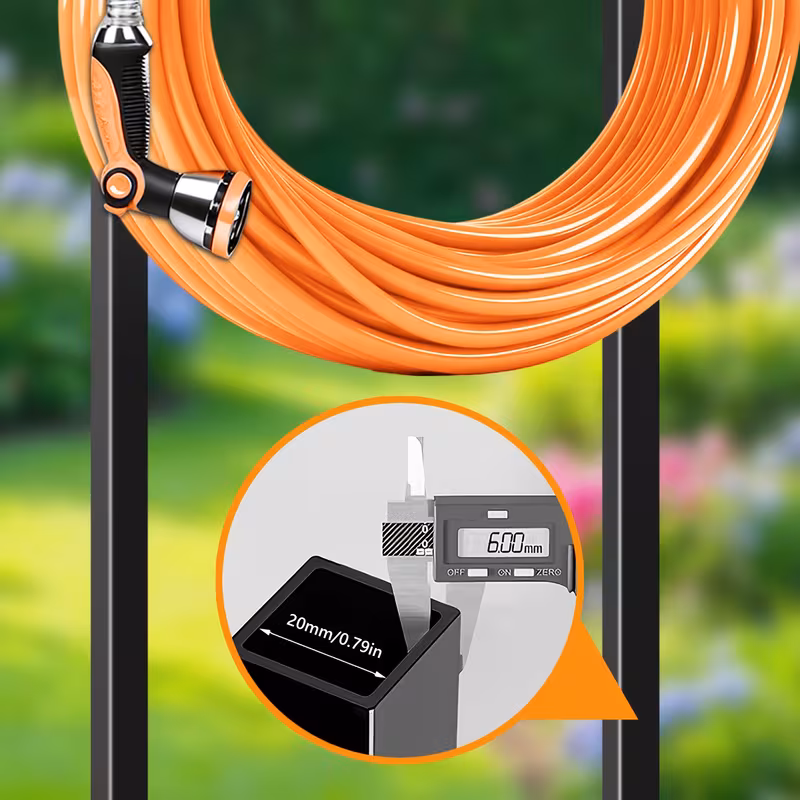 heavy duty metal garden hose holder freestanding outdoor
