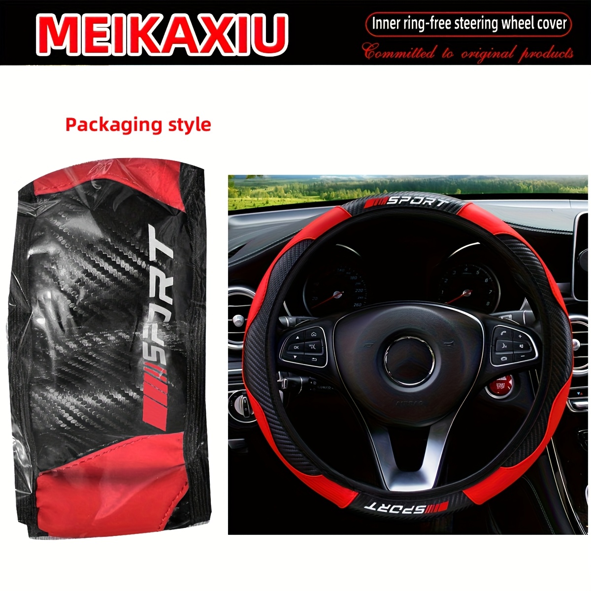 Elastic Car Steering Wheel Cover