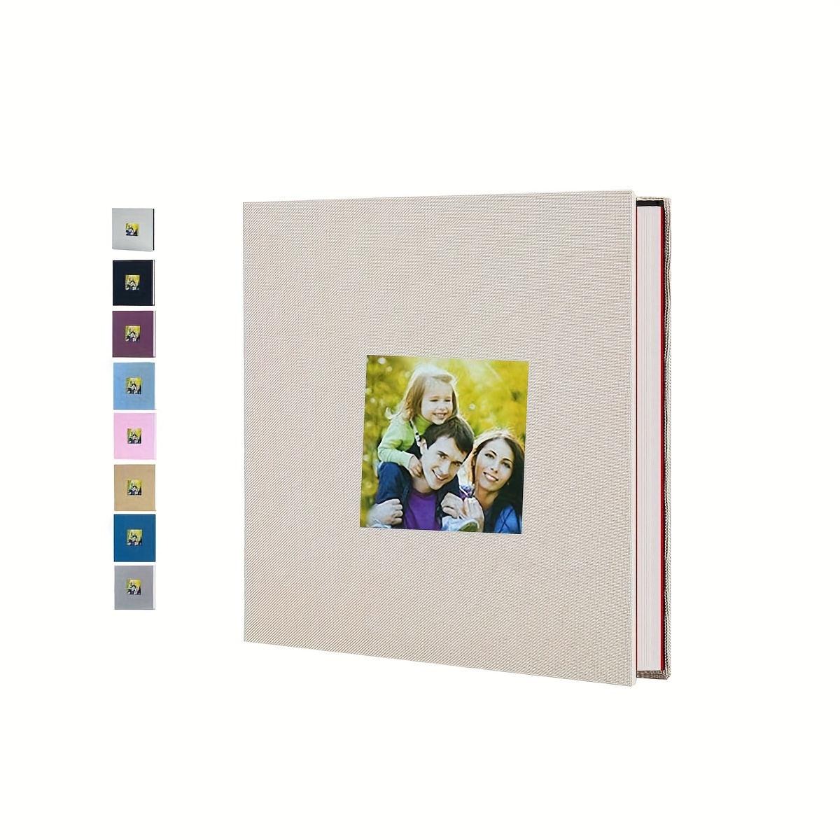 

40- Album - , 11x10.6 , Linen , Metal Pen Included, For 4x6, 5x7, 8x10 Photos, For , , , Decor Album