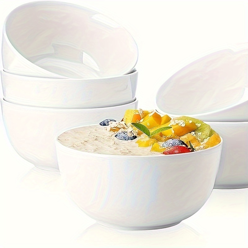 

Sweese Cereal Bowl, 20 Oz Soup Bowls Set Of 6, Chip Resistant, Dishwasher & Microwave Safe, Porcelain Bowls For Cereal Soup Rice Pasta Salad Oatmeal, White