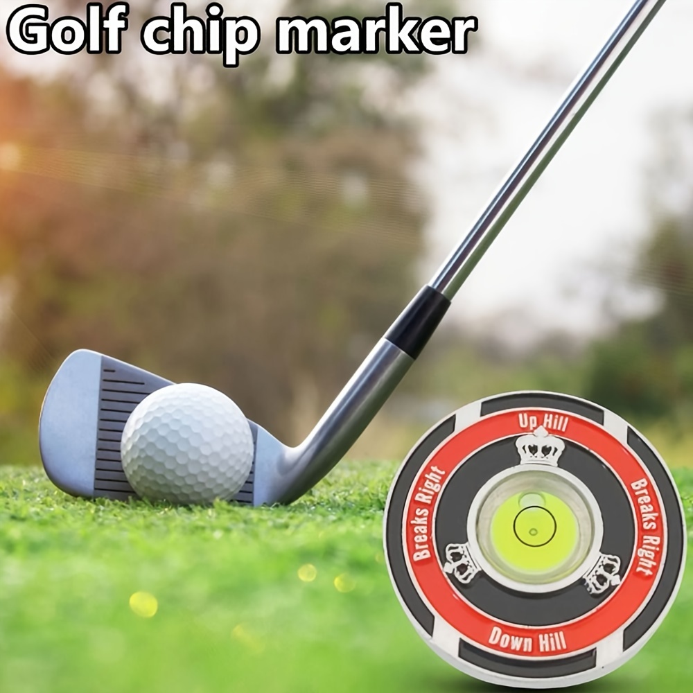 Dual sided Golf Ball Marker Integrated Spirit Level Copper Temu