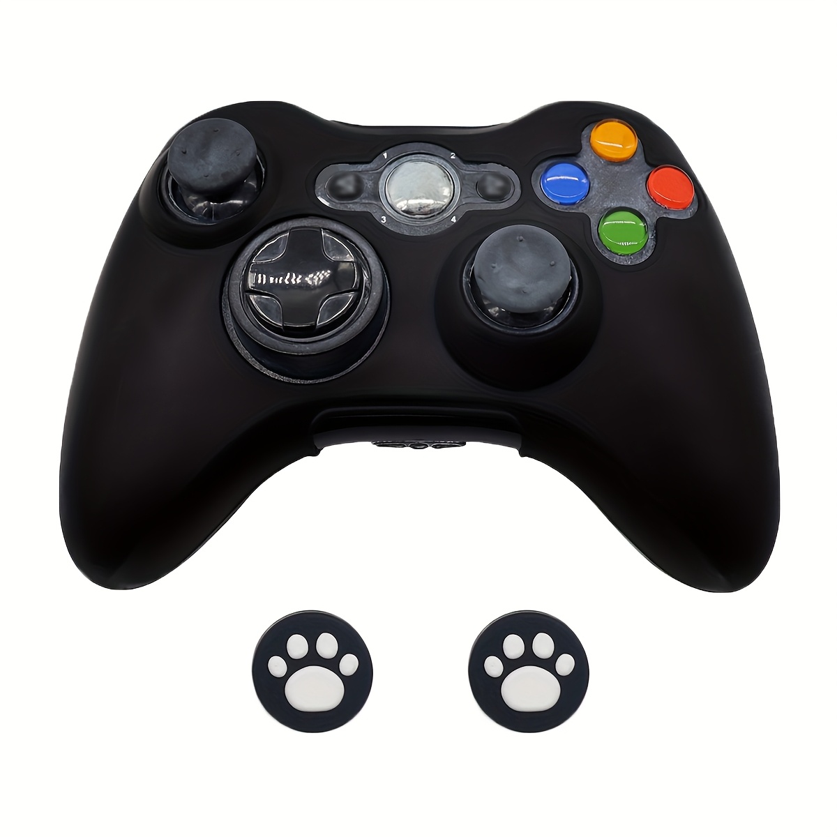 TEMU Compatible For 360 Console Case & Controller Cover With Anti-slip Textured Case, Sweatproof & Scratchproof, Soft Protective Cover Suitable For