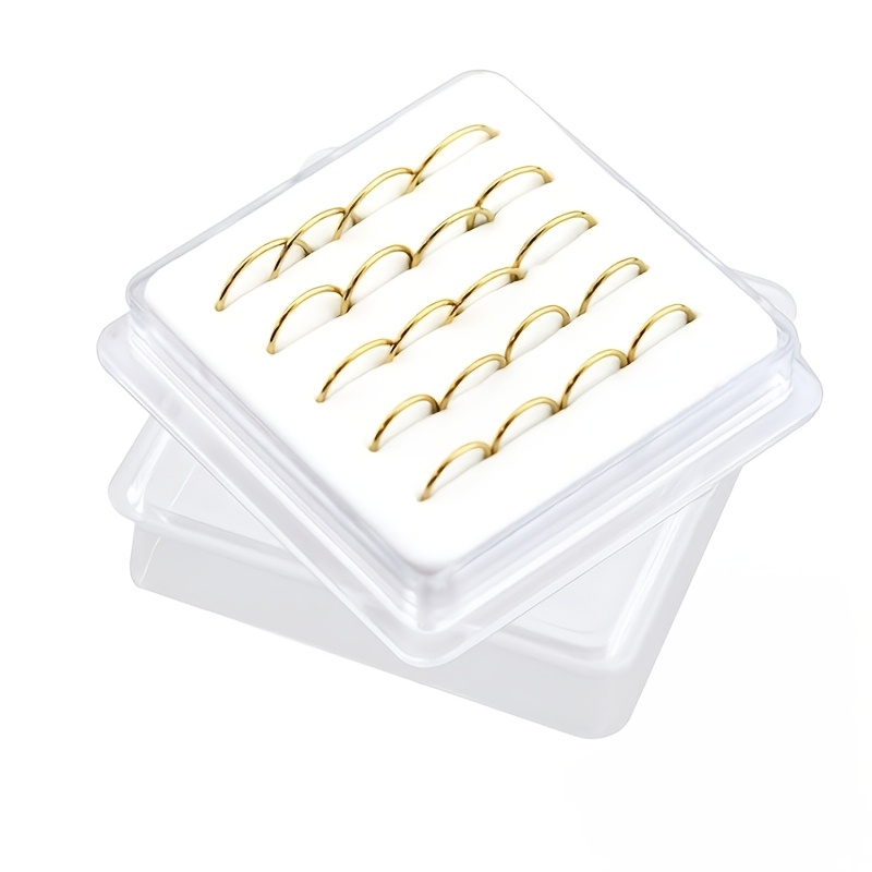 TEMU 20pcs Set Of Simple Minimalist Nose Rings And Body Jewelry, Suitable For Men And Women, As A Gift