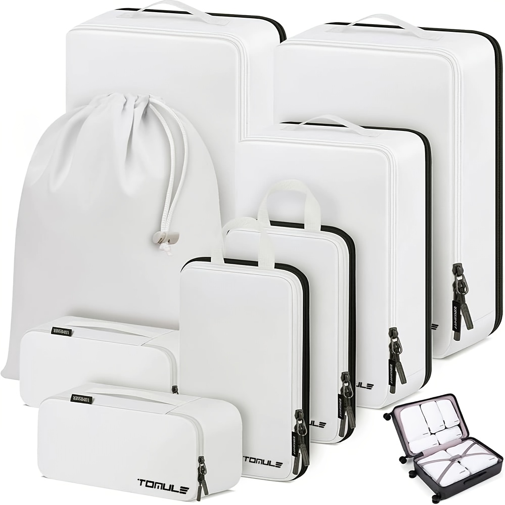 Compression Packaging Cube 8pcs Travel Packing Cube Set