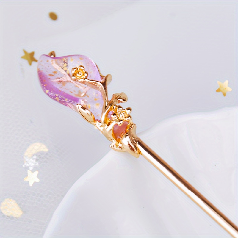 Glass Hairpin, Hair Fixed Hair Ornament, Headdress Versatile Hairpin, Beautiful Hair Ornament
