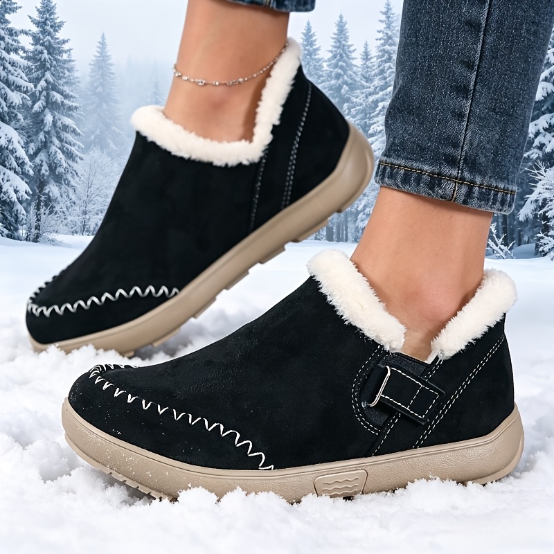 Women's Plus Size Wide Toe Box Ankle Boots for Comfort