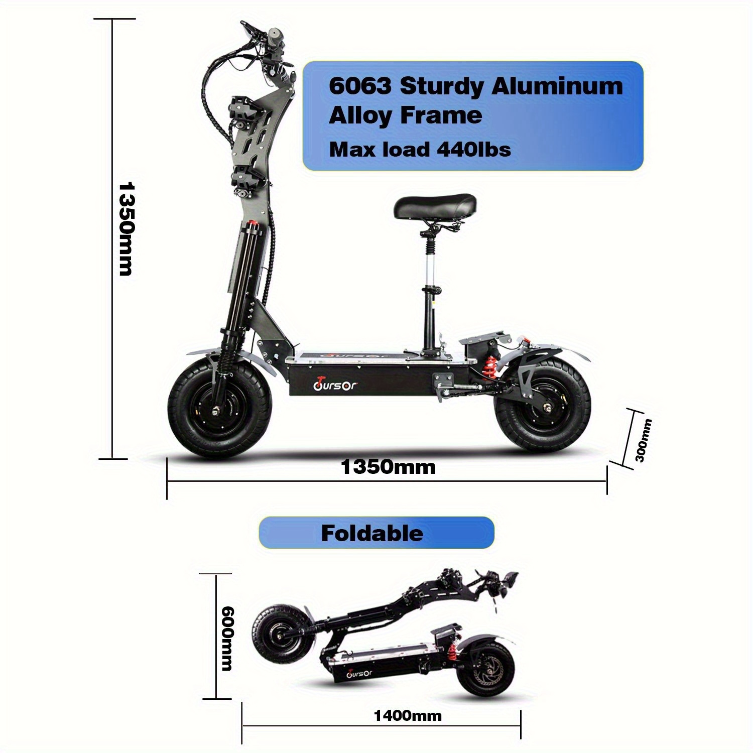 with   shipping high power 72v adult electric scooter features led lights   removable seat dual suspension 13 inch vacuum tyres adult off road electric scooter Product details 6