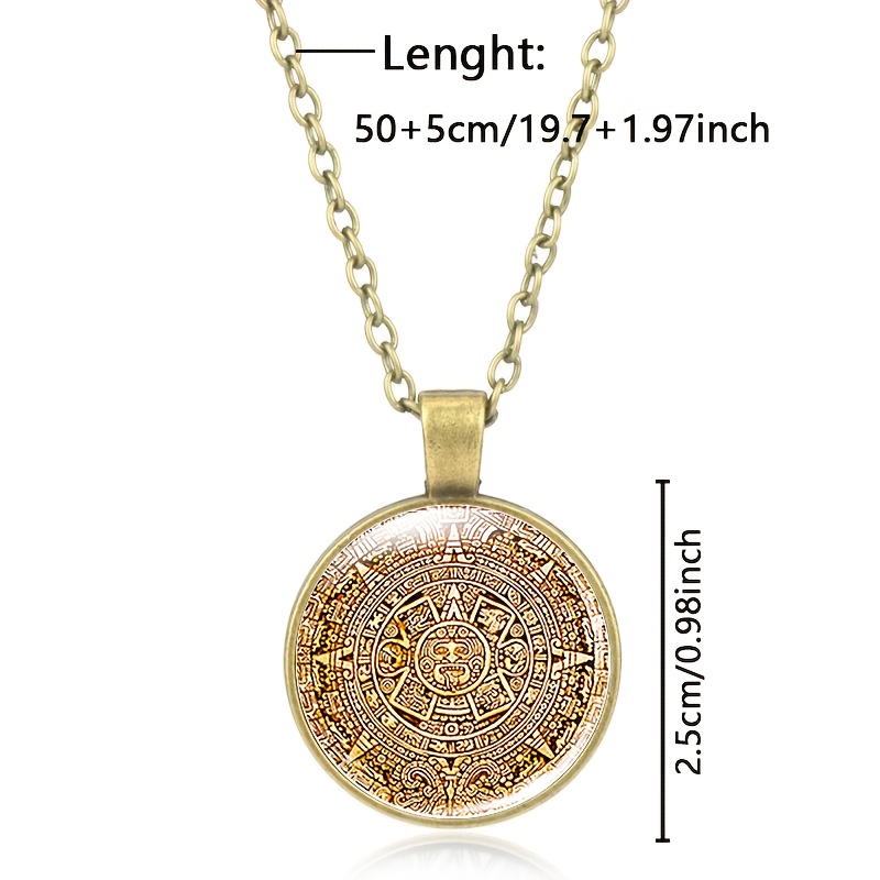 Classic Chain Necklace with Colorful Patterns