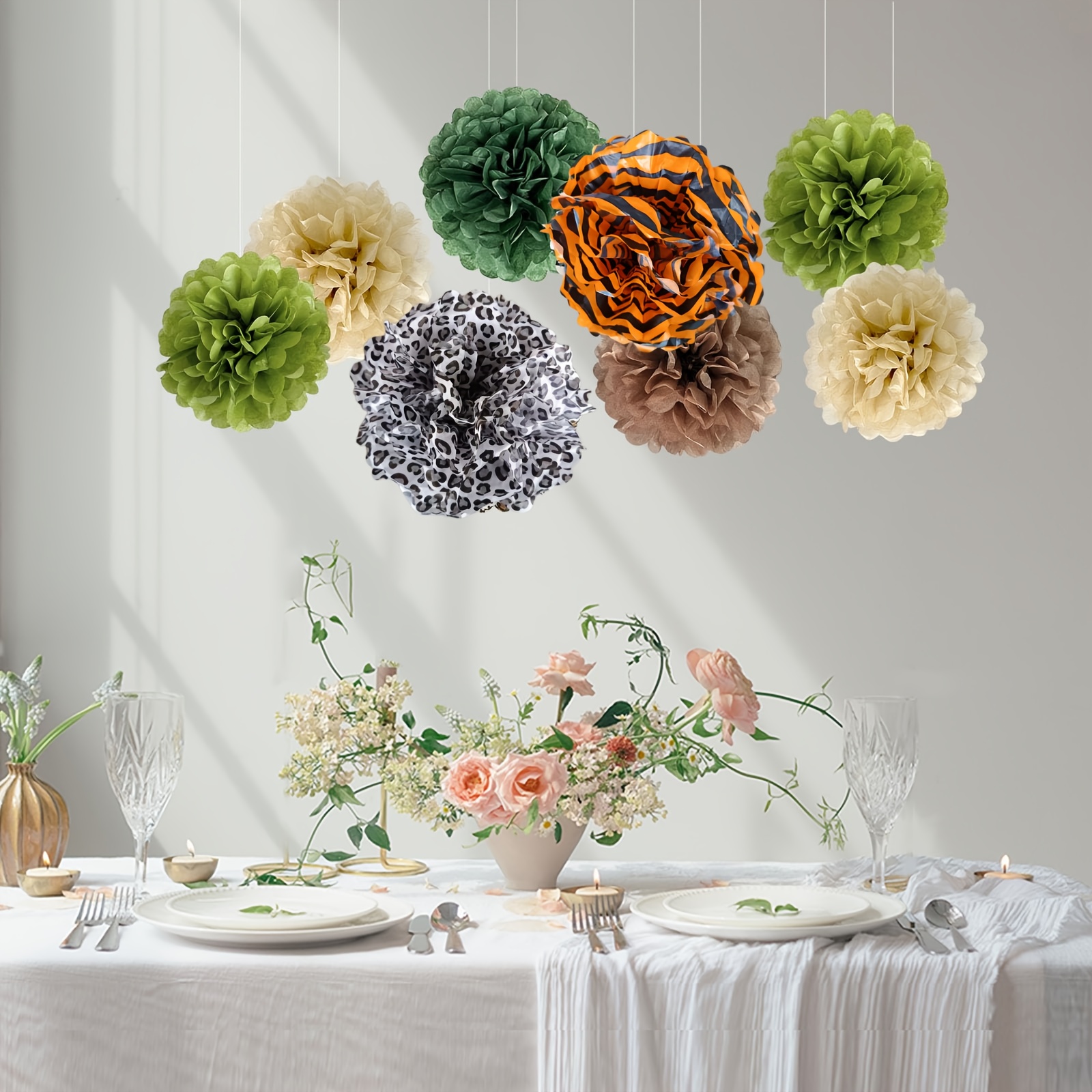 ABC - Amo le Belle Cose: Decorare per la festa con pompon di carta
