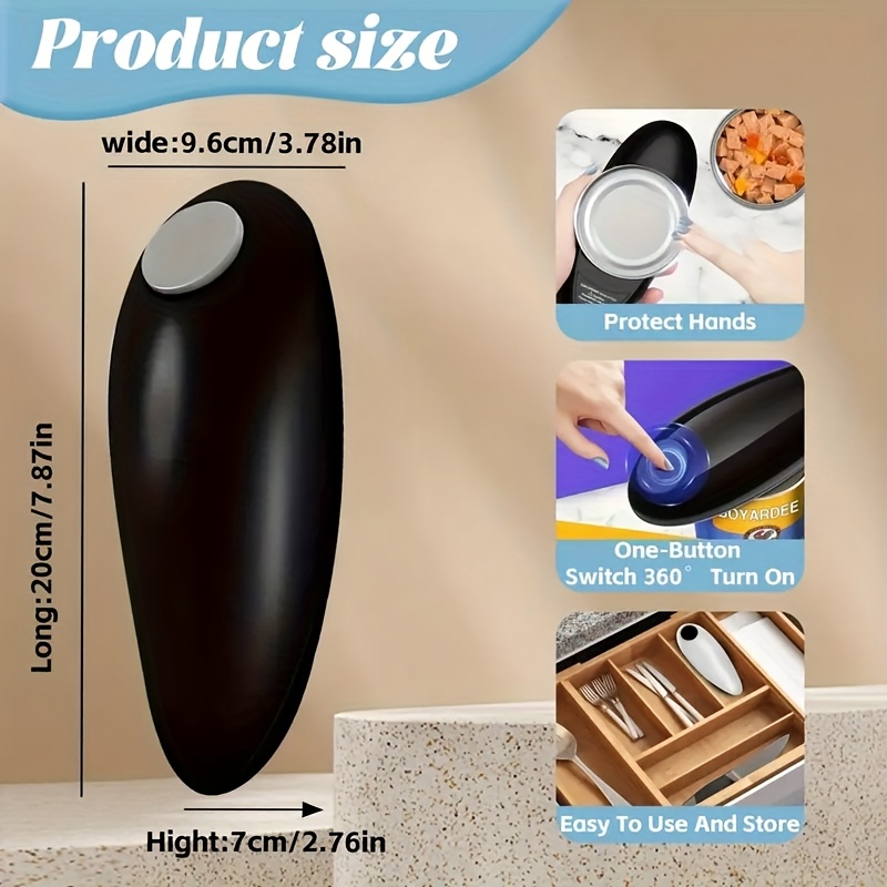 Elektrischer automatischer Dosenöffner mit glatter Kante, einfach zu bedienendes Küchengerät, Outdoor-Camping-Zubehör, Vatergeschenk_voghion.com