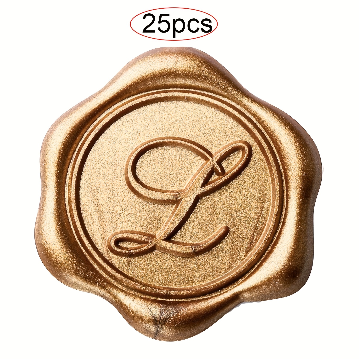 TEMU 25/30pcs Initial Alphabet Adhesive Wax Stickers, Letter (a G H J K L M N P R U V) Wax Stickers Envelope Seal Stickers Envelope Self Adhesive