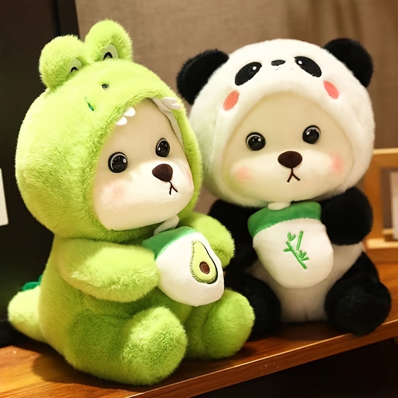 

Charming Transforming Bear & Panda Stuffed Animals - Ideal For Birthday Or Valentine's Day Gifts For Young Youngsters Aged 3-8