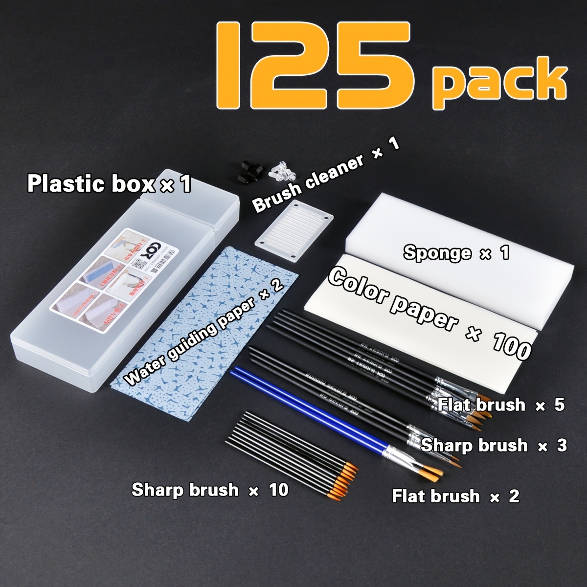 E-shop Wet Palette -Set Palette hält Farbe frisch, von Profi-Malern empfohlen – Malpaletten-Schale mit Deckel, Dichtung 100 Blättern + 2
