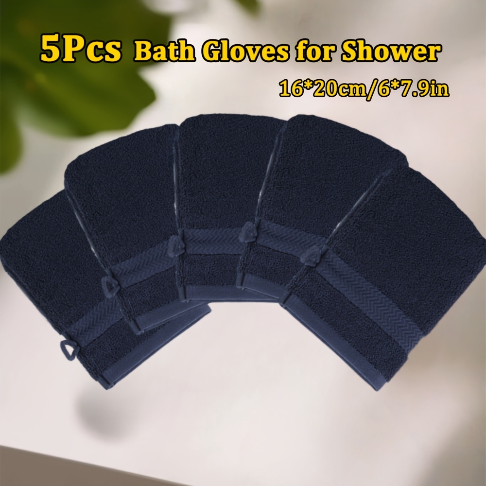 5pcs Bath Gloves for Shower, Soft and Comfortable Wash Mitts