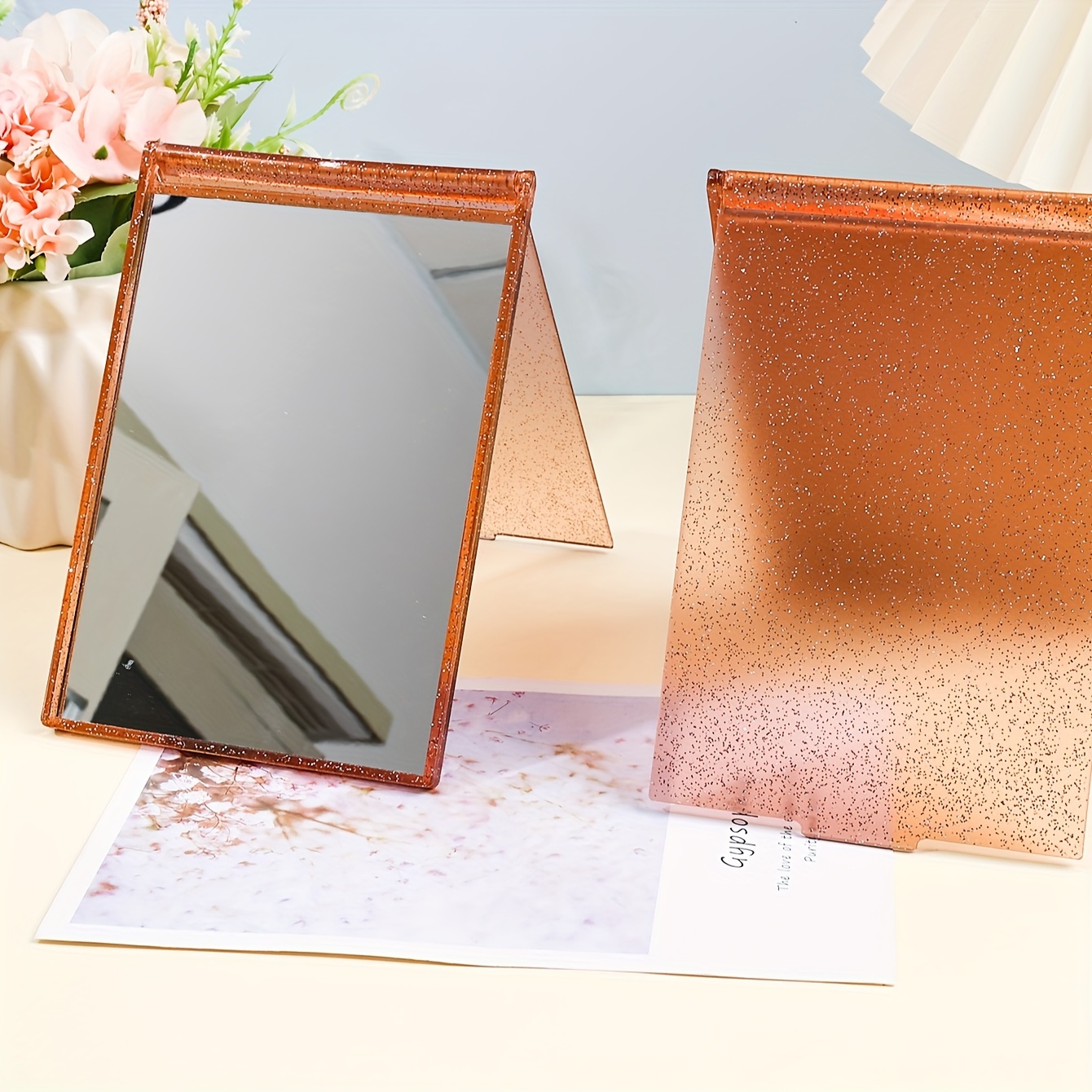 Miroir De Maquillage Pliable Portable Avec Mini Ventilateur - Temu Canada