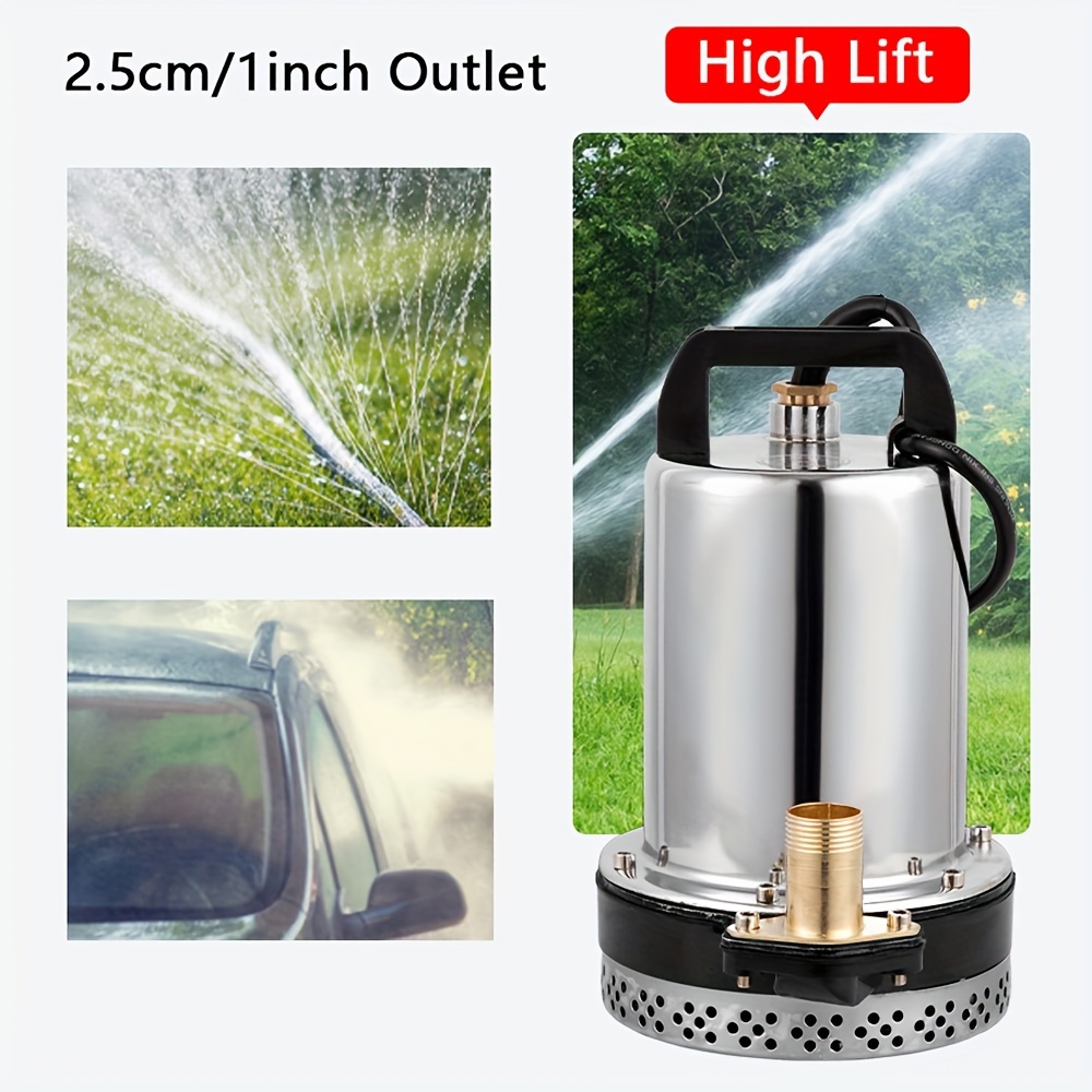 solar water pump with stainless filter port dc 12v deep well pump stainless steel cover 3000l h 1 outlet high lift 8m for plants water suply backyard home lawn garden farm irrigation details 2