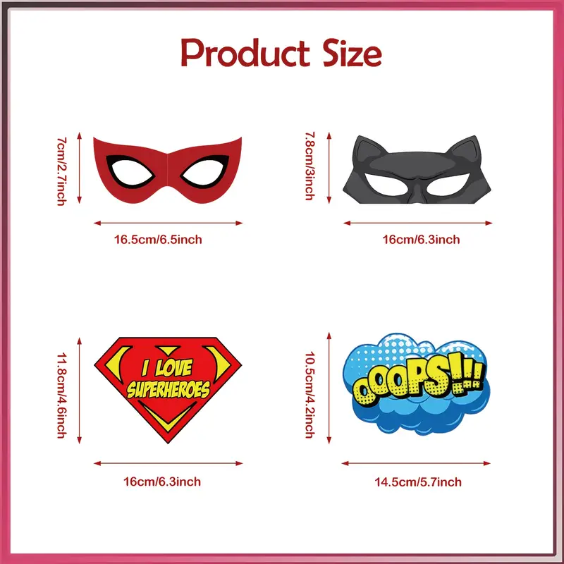 superhero party photo booth props fun paper decorations hero - Temu Australia superhero-party-photo-booth-props-fun-paper-decorations-hero-temu-australia