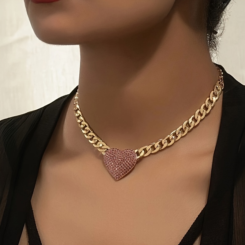 

Vintage Heart Necklace With , Parties, , And Banquets.