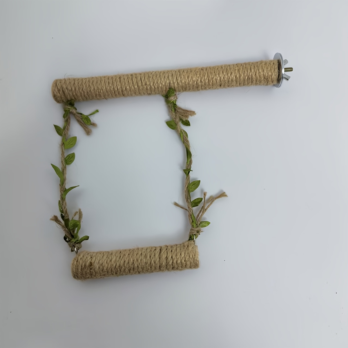 TEMU 1 pièce Perchoir pour perroquet, Support de perchoir en corde de jute, Balançoire pour perroquet, Durable, Décoration de cage, Jouet pour
